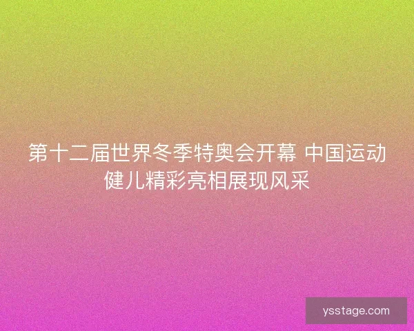 第十二届世界冬季特奥会开幕 中国运动健儿精彩亮相展现风采